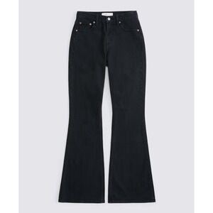 NWT $90 Abercrombie & Fitch VTG Flare High Rise Black Jeans Plus Size 36 / 22S‎